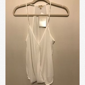 White chiffon tank top